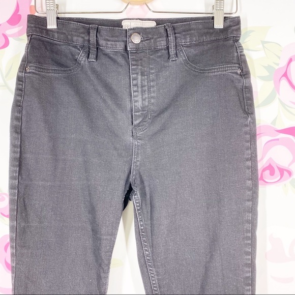 Free People High Rise Black Skinny Denim Jeans 31 - Picture 2 of 10